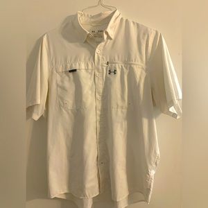 Under Armour Tide runner fishing shirt.